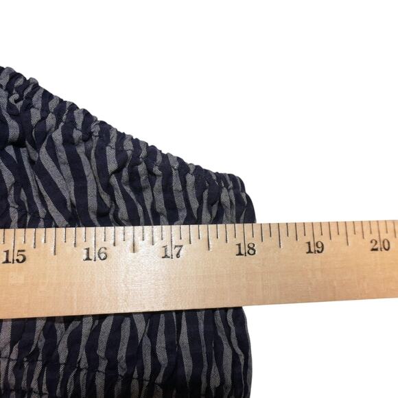 A New Day Maxi Dress Womens XL Stripe Smocked Adjustable Straps Pockets - Picture 8 of 11